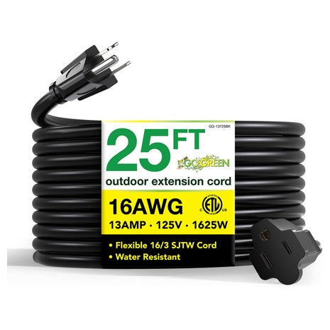 25-Ft Heavy Duty Outdoor Extension Cord