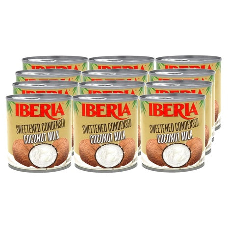 12 Cans Iberia Sweetened Condensed Coconut Milk