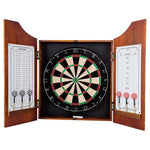 Dart Board Cabinet Set With 6 Darts