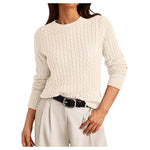 Women's Cableknit Pullover Sweater (14 Colors)