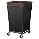 2-Section Laundry Basket With Wheels