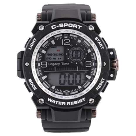 Men's Iron Saints C-Sport Digital Watch With Dual Time Display