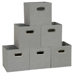 6 Foldable Fabric Storage Bins
