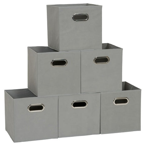 6 Foldable Fabric Storage Cubes
