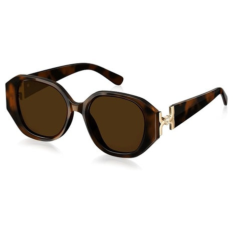 Foliful Women's Oversized Polarized Sunglasses W/ Gold Accents (Various)