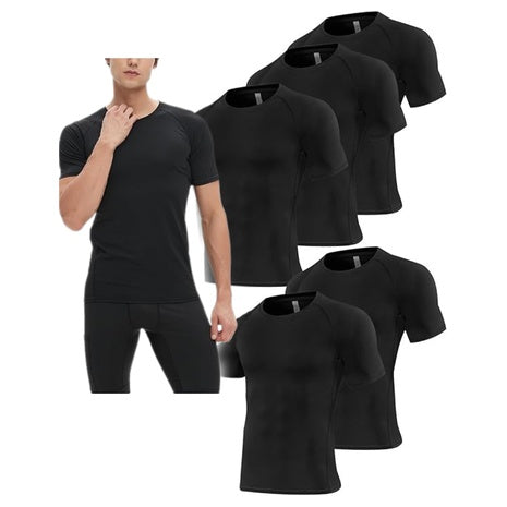 5-Pack Cool Dry Athletic Compression Shirt