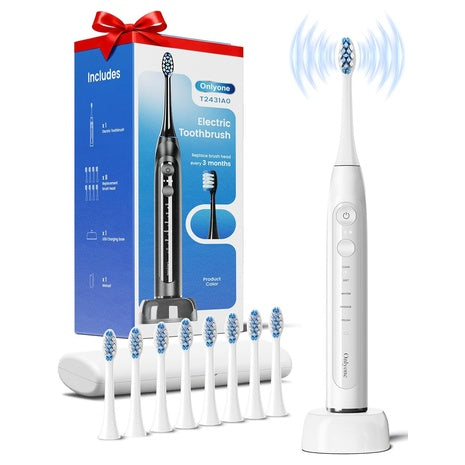 Sonic Electric Toothbrush With 8 Heads