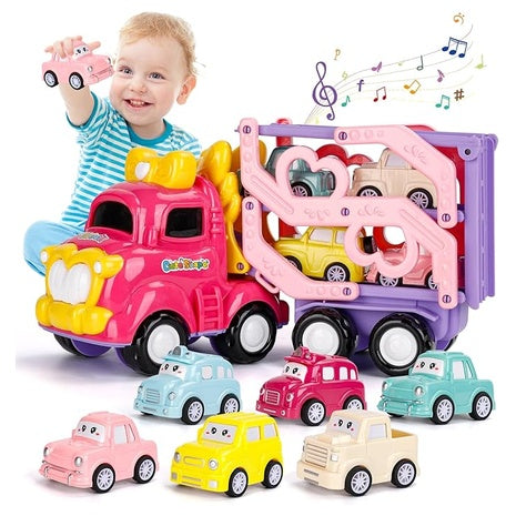 7-in-1 Carrier Truck Toy with Light & Music