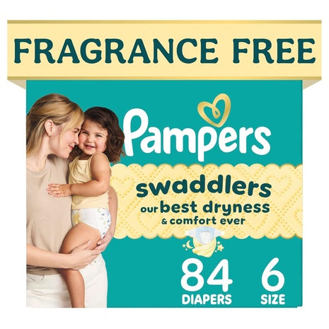 84 Pampers Swaddlers Size 6 Diapers