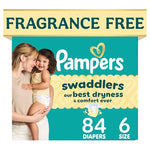 84 Pampers Swaddlers Size 6 Diapers