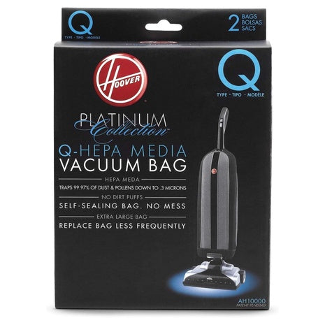 2-Pack Hoover Platinum Type-Q HEPA Filter Vacuum Cleaner Bag