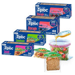 190 Ziploc Storage Bags Variety Pack