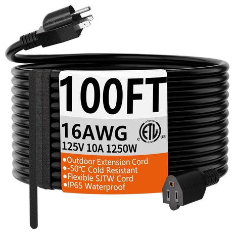 100 Foot Outdoor Extension Cord