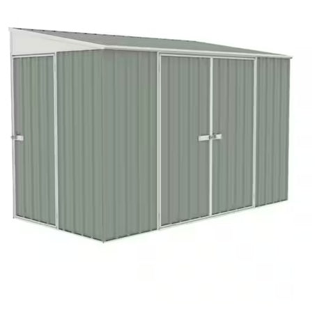 Absco Durango 10ft X 5ft Metal Bike Sheds (Pale Eucalypt)
