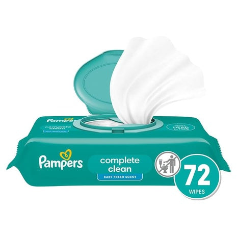 72-Count Pampers Baby Complete Clean Wipes