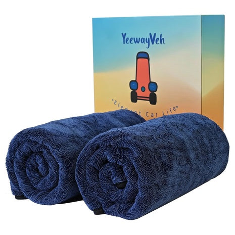 2-Pack 48" X 32" YeewayVeh Long-Reach Pro Car Drying Towels