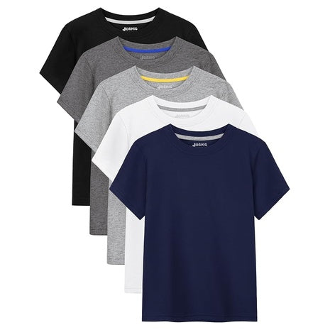 5-Pack Men's Cotton Short Sleeve Crew Neck T-Shirts (Various)