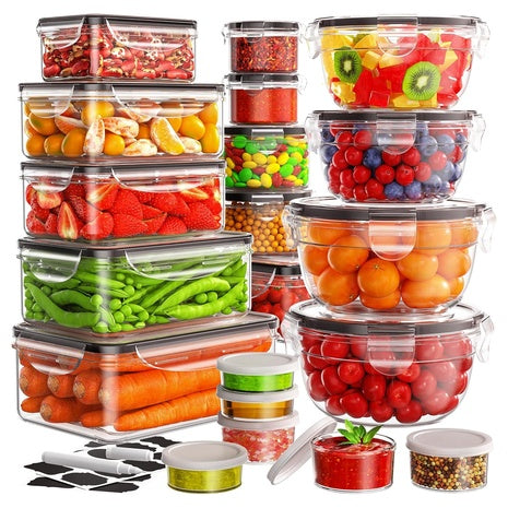 40-Pieces Airtight Food Storage Containers With Lids