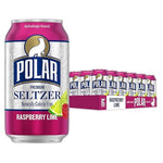 18 Cans Polar Seltzer Raspberry Lime