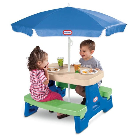 Little Tikes Easy Store Jr. Picnic Table with Umbrella