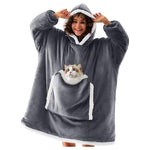 Oversized Sherpa Wearable Blanket Hoodie