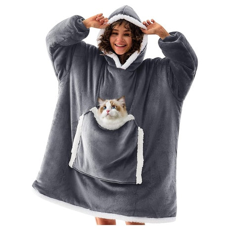 Oversized Sherpa Wearable Blanket Hoodie
