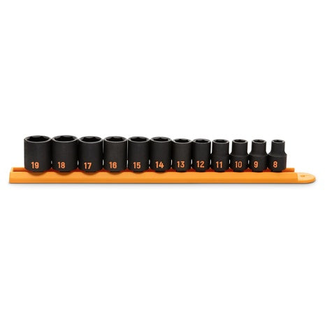 12-Piece 3/8" Drive 6-Point Metric Hi-Viz Impact Socket Set (84911H)