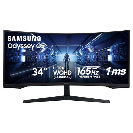 34" Samsung Odyssey G5 Ultra Wide Curved Gaming Monitor