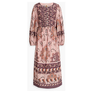 Paisley Print Cotton Maxi Dress