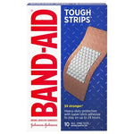 10 Band-Aid Tough Strips XL Bandages