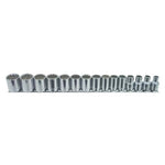 15-Piece K-Tool 27501 3/8" Drive 12-Point Shallow Metric Socket Set