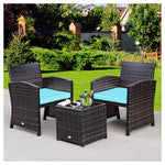 3 Piece Outdoor Wicker Furniture Set (3 Colors)