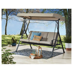 Convertible Daybed Porch Swing with Canopy (3 Colors)
