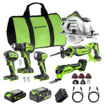 Greenworks 24V Cordless Brushless 6-Piece Combo Kit