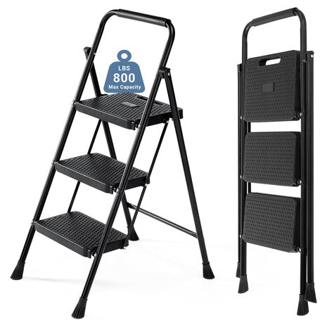 Dumos 3 Step 800lbs Portable Heavy Duty Sturdy Ladder