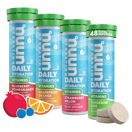 4 Pack Of Nuun Hydration Vitamins Electrolyte Tablets Mixed Fruit