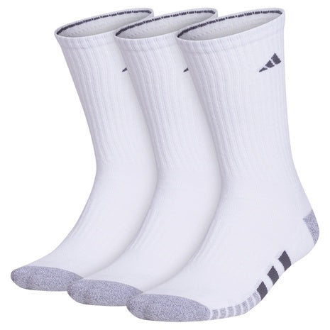 3-Pairs Of adidas Men's Cushioned Crew Socks With Arch Compression