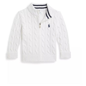 Polo Ralph Lauren Baby Boys' Cable Full-Zip Sweater