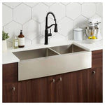 Signature Hardware 304 Stainless Steel 16 Ga 60/40 Split