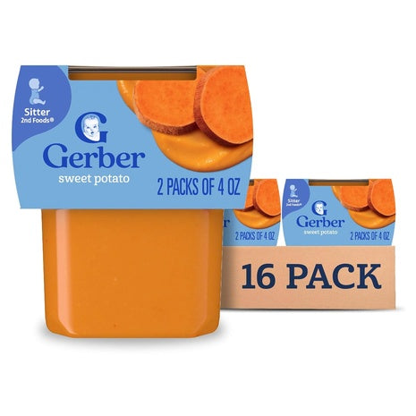 16 Gerber Sweet Potato Puree Tubs