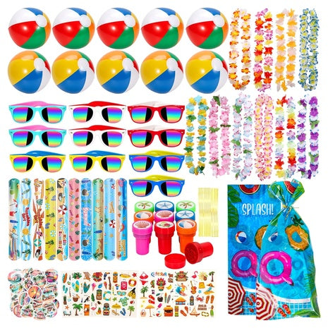 120-Piece Kids Pool Party Favors and Beach Toys