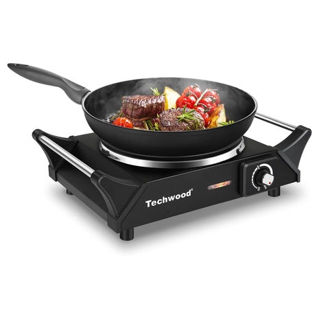 1500W Countertop Single Burner w/ Adjustable Temperature