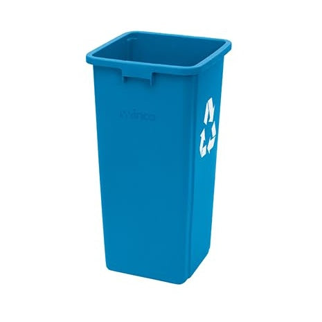 23-Gallon Blue Commercial Recycling Trash Can