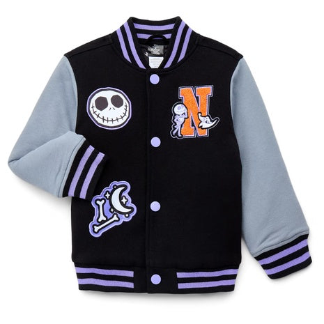 Nightmare Before Christmas Character Toddler Varsity Jacket (3 Colors)