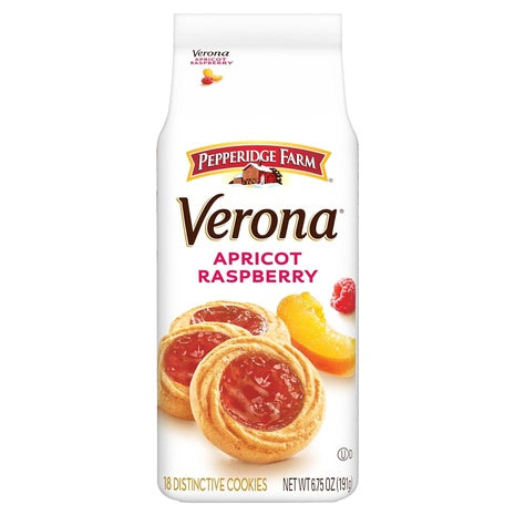 Verona Apricot Raspberry Thumbprint Cookies (6.75oz - OU-D)