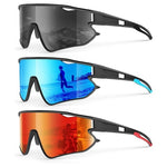 3-Pack UV400 Protection Polarized Sports Sunglasses