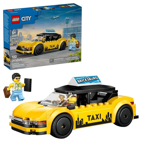 LEGO City Yellow Taxi Car