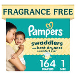 164 Pampers Swaddlers Size 1 Diapers