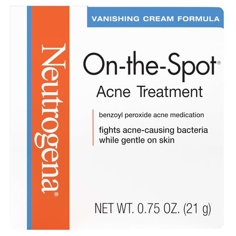 Neutrogena On-The-Spot Acne Spot Treatment Cream with 2.5% Benzoyl Peroxide