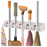 Wall-Mounted Broom & Mop Holder